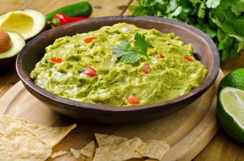 Cannabis infused guacamole with cannabis oil