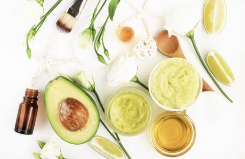 Face mask made with CBD and avocado