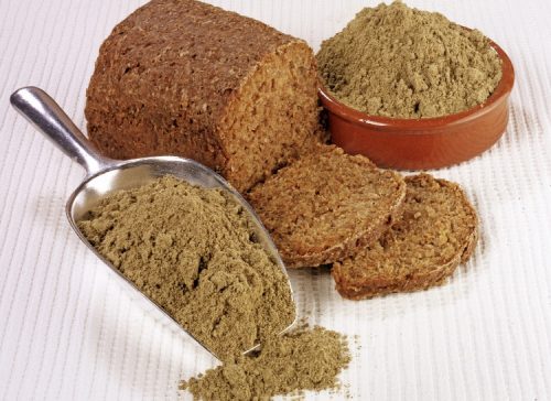 Cannabis hemp bread
